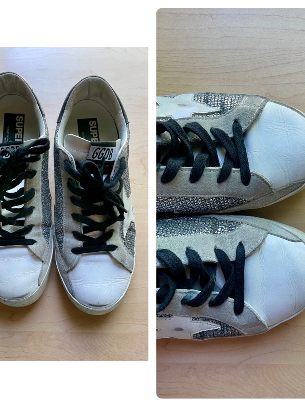 Golden Goose Superstars - Silver, black and white - Size 39 - Picture 14 of 16